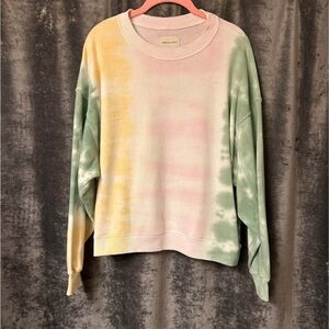 American Eagle Outfitters pastel tie-dye crew neck sweatshirt